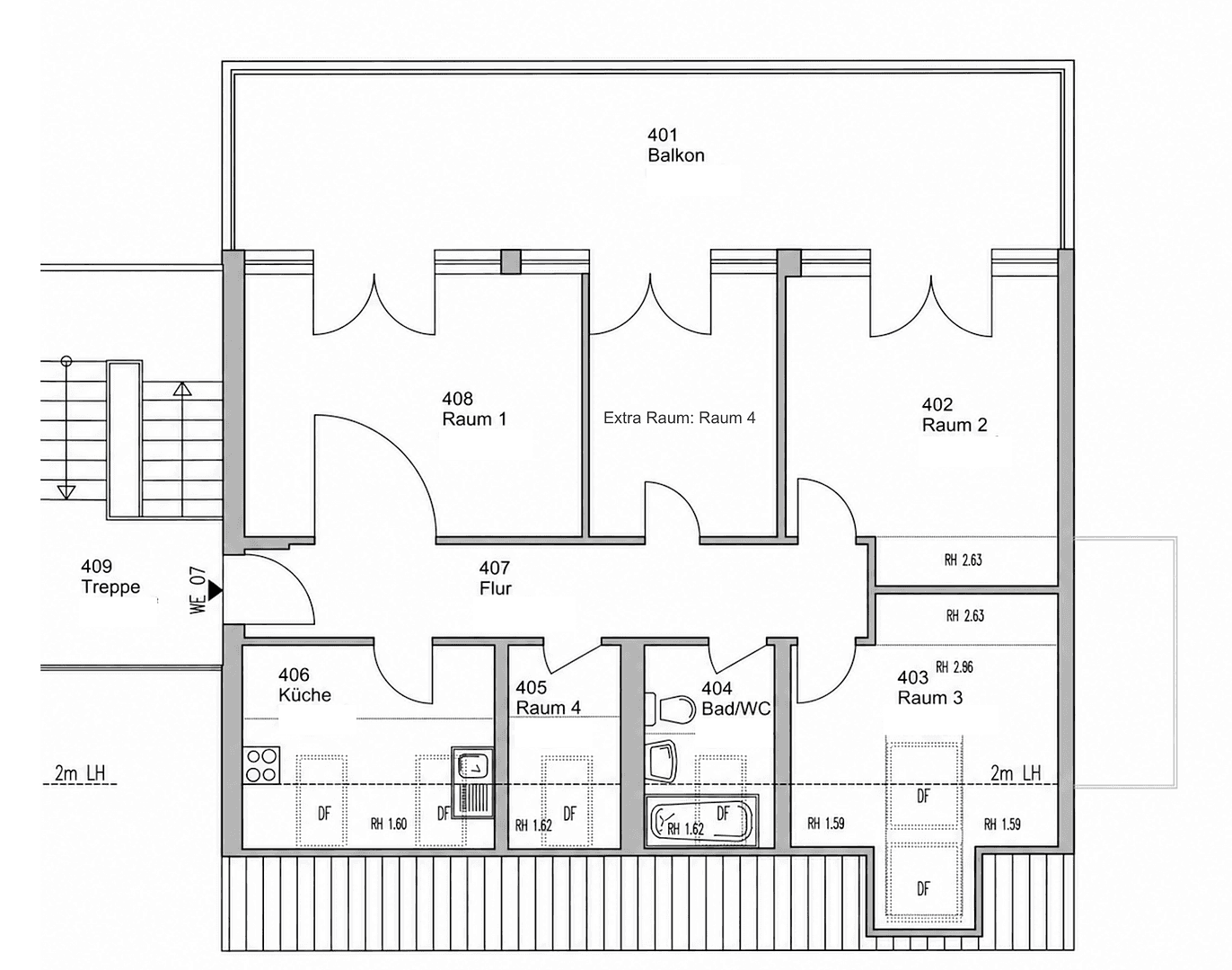 Pronájem bytu 4+1 98 m², Velten, Braniborsko Pronájem bytu 4+1 98 m², Velten, Braniborsko