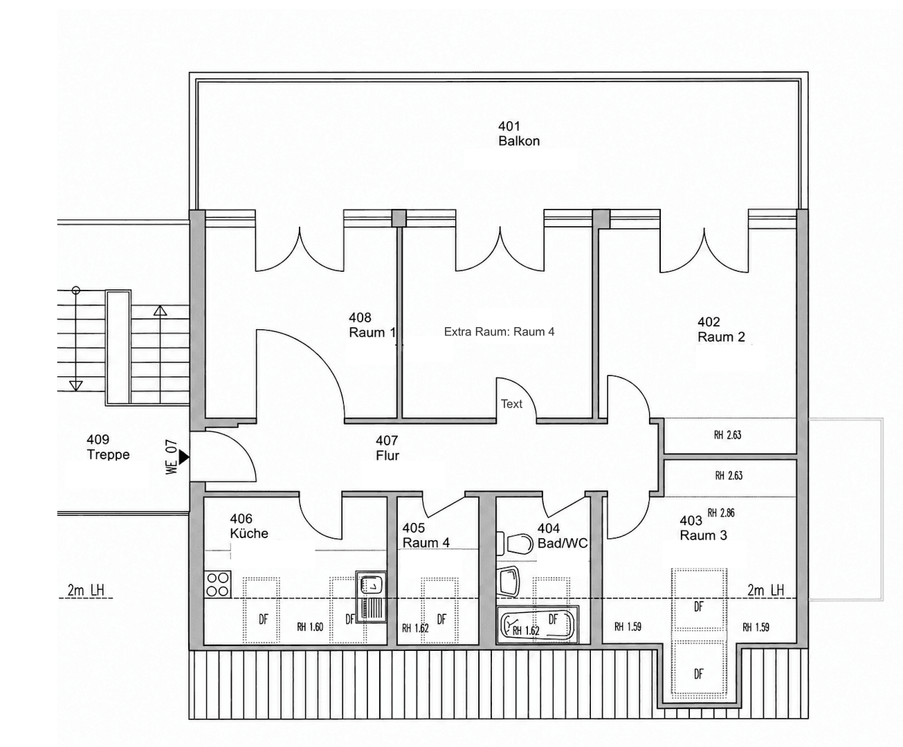 Pronájem bytu 4+1 98 m², Velten, Braniborsko Pronájem bytu 4+1 98 m², Velten, Braniborsko