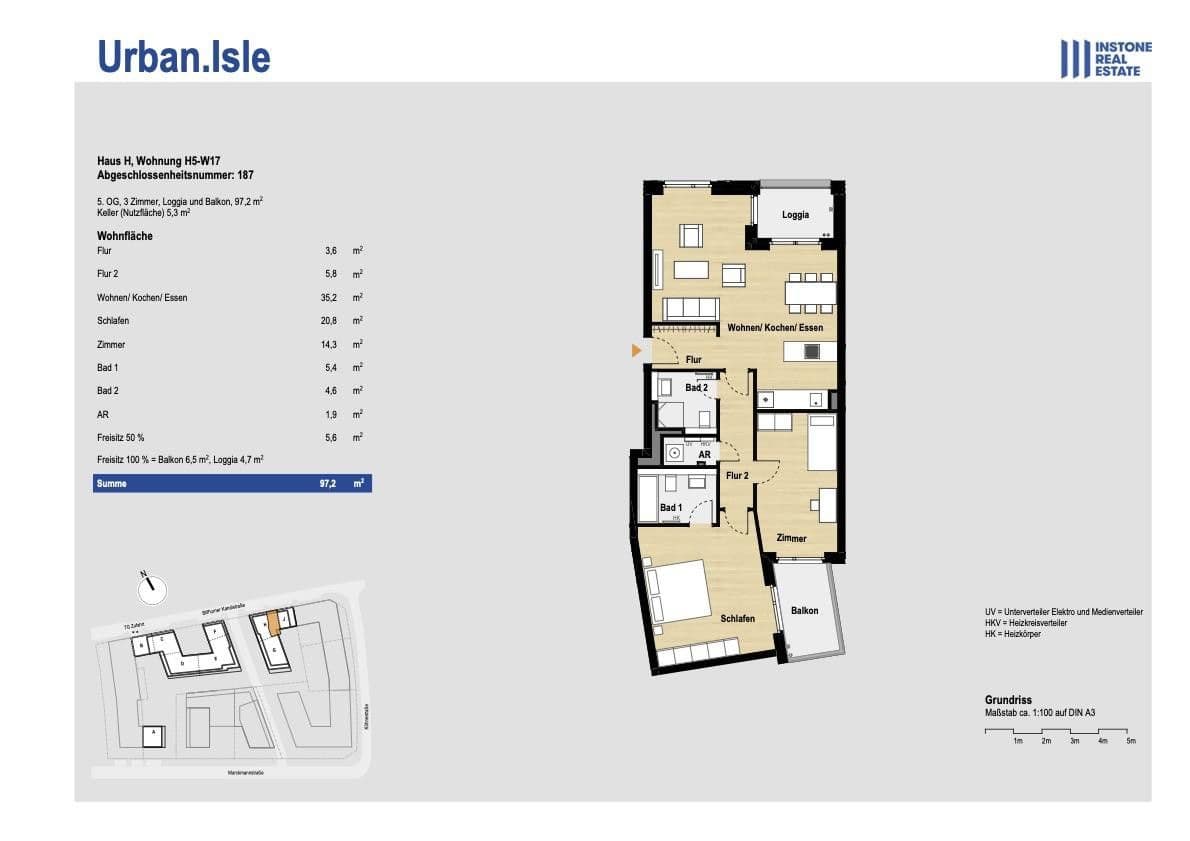Pronájem bytu 3+1 98 m², Billhorner Kanalstraße 64, Hamburg, Hamburg Pronájem bytu 3+1 98 m², Billhorner Kanalstraße 64, Hamburg, Hamburg