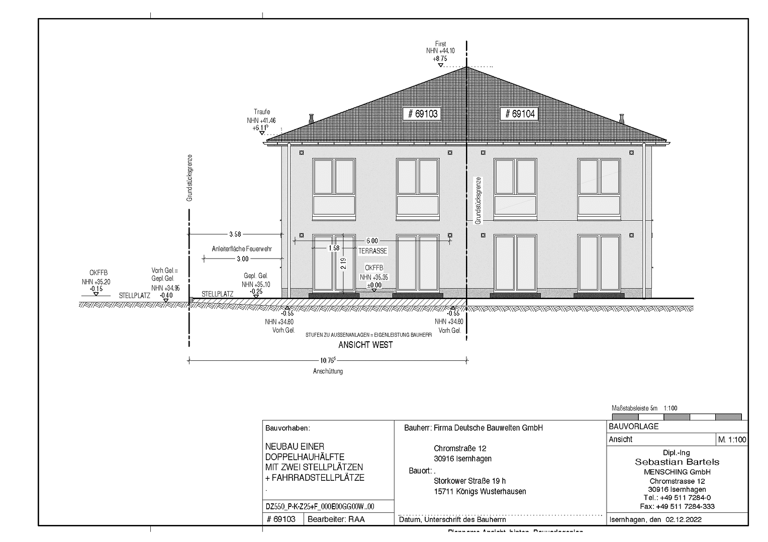 Prodej domu 120 m², pozemek 265 m², Storkower Straße 19 H, Königs Wusterhausen, Braniborsko Prodej domu 120 m², pozemek 265 m², Storkower Straße 19 H, Königs Wusterhausen, Braniborsko