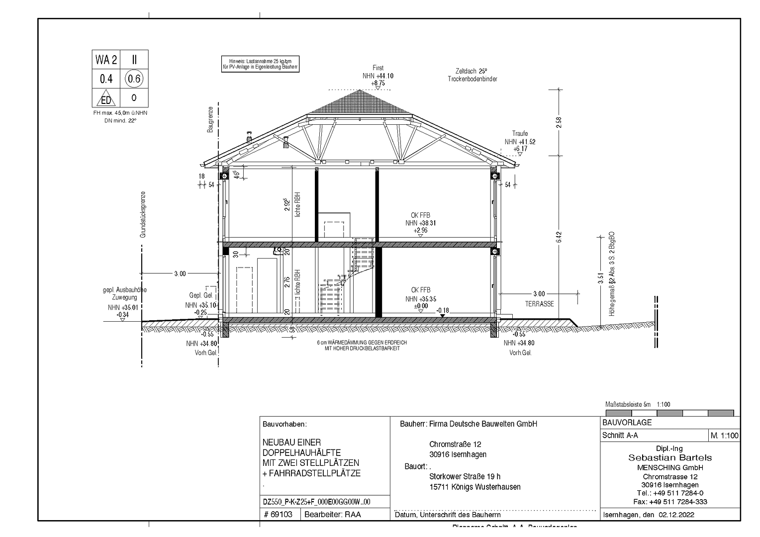 Prodej domu 120 m², pozemek 265 m², Storkower Straße 19 H, Königs Wusterhausen, Braniborsko Prodej domu 120 m², pozemek 265 m², Storkower Straße 19 H, Königs Wusterhausen, Braniborsko