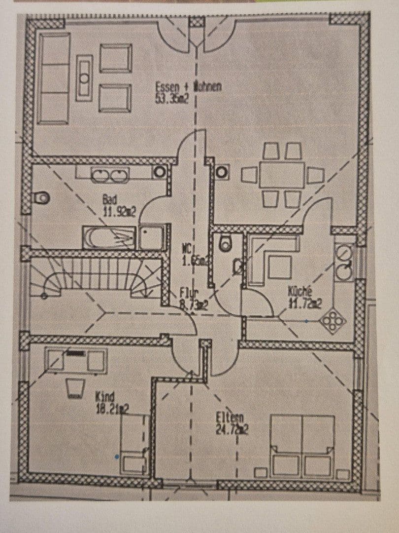 Pronájem bytu 3+1 135 m², Offstein, Porýní-Falc Pronájem bytu 3+1 135 m², Offstein, Porýní-Falc