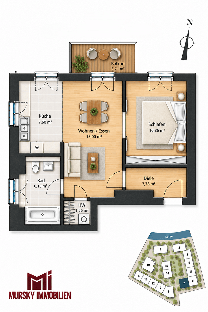 Prodej bytu 2+1 47 m², Berlin, Berlín Prodej bytu 2+1 47 m², Berlin, Berlín