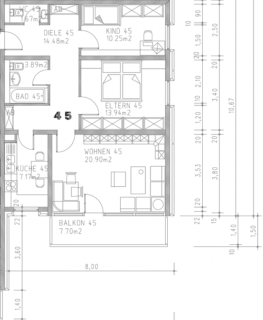 Pronájem bytu 3+1 76 m², Puchheim, Bavorsko Pronájem bytu 3+1 76 m², Puchheim, Bavorsko