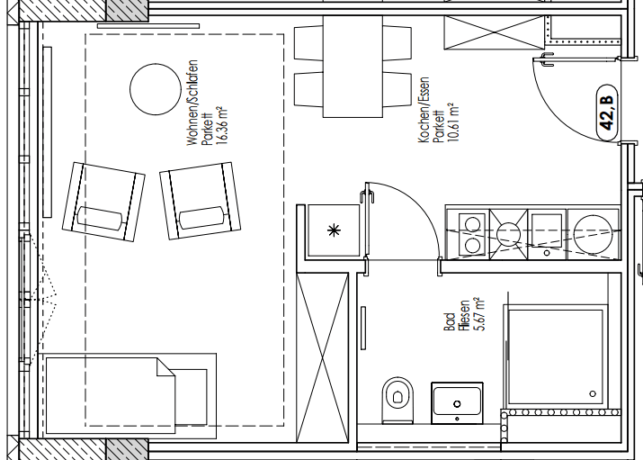 Pronájem bytu 1+1 34 m², Fürstenrieder Str. 285, München, Bavorsko Pronájem bytu 1+1 34 m², Fürstenrieder Str. 285, München, Bavorsko