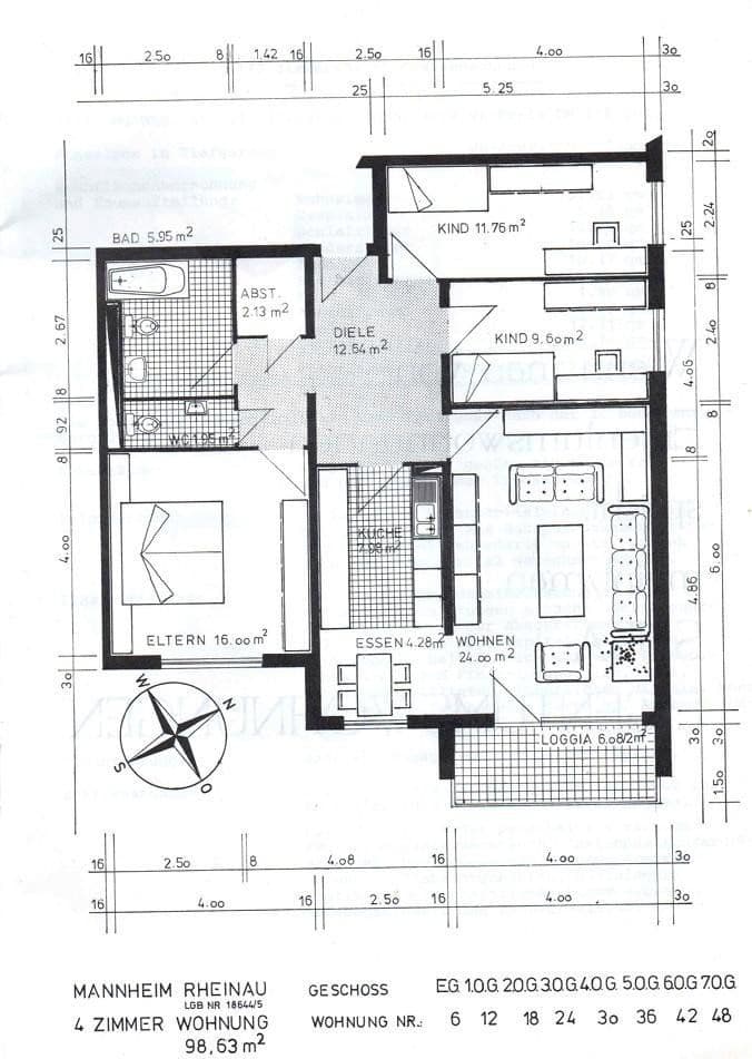 Prodej bytu 4+1 99 m², Rheinauer Ring 51-53, Mannheim, Bádensko-Württembersko Prodej bytu 4+1 99 m², Rheinauer Ring 51-53, Mannheim, Bádensko-Württembersko