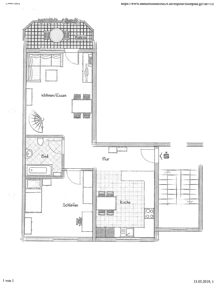 Pronájem bytu 4+1 108 m², Ludwigshafen, Porýní-Falc Pronájem bytu 4+1 108 m², Ludwigshafen, Porýní-Falc