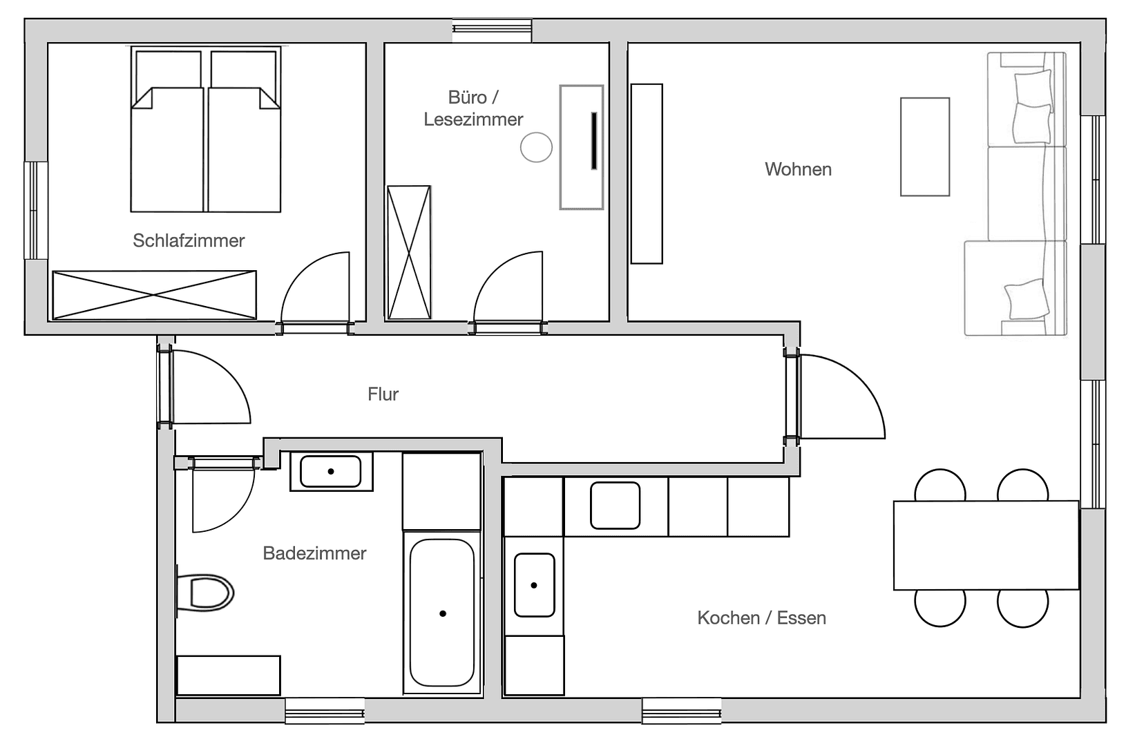 Pronájem bytu 3+1 78 m², Tegernheim, Bavorsko Pronájem bytu 3+1 78 m², Tegernheim, Bavorsko