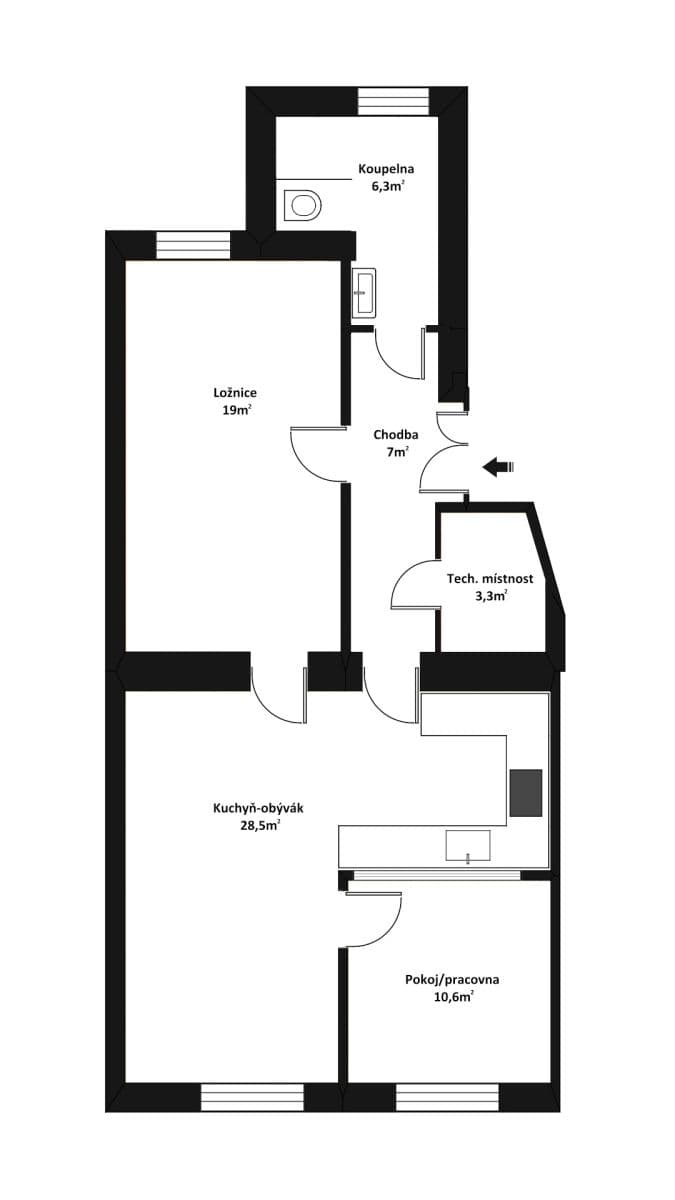 Prodej bytu 3+kk 75 m², Alešova, Plzeň, Plzeňský kraj Prodej bytu 3+kk 75 m², Alešova, Plzeň, Plzeňský kraj