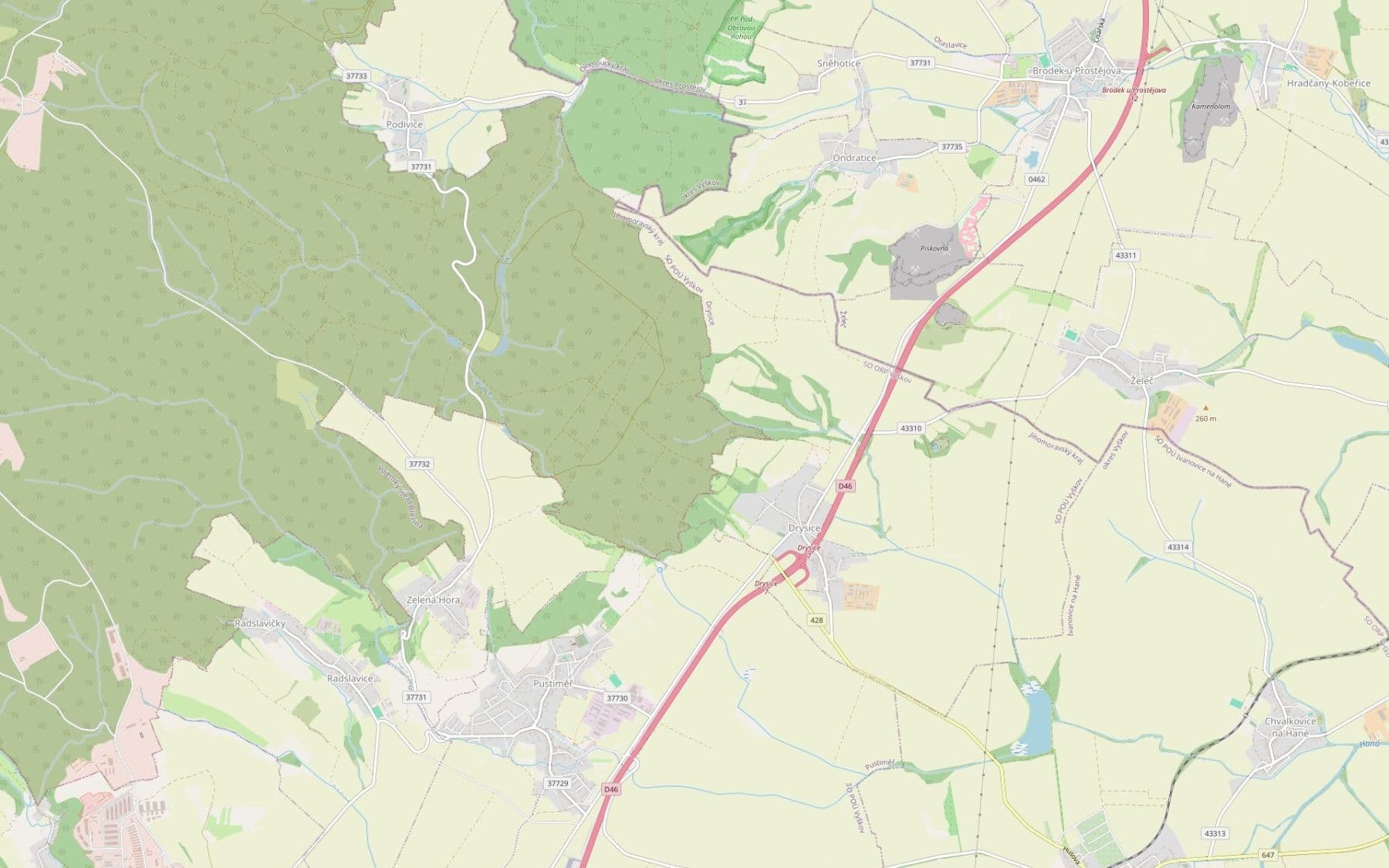 Prodej pozemku 2.420 m², Ondratice, Olomoucký kraj Prodej pozemku 2.420 m², Ondratice, Olomoucký kraj