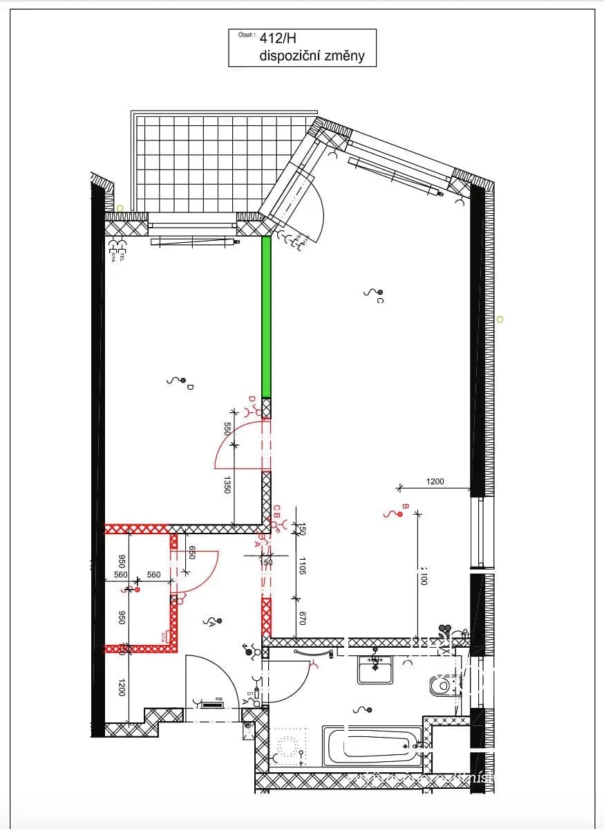 Pronájem bytu 2+kk 55 m², Zakšínská, Praha, Praha Pronájem bytu 2+kk 55 m², Zakšínská, Praha, Praha
