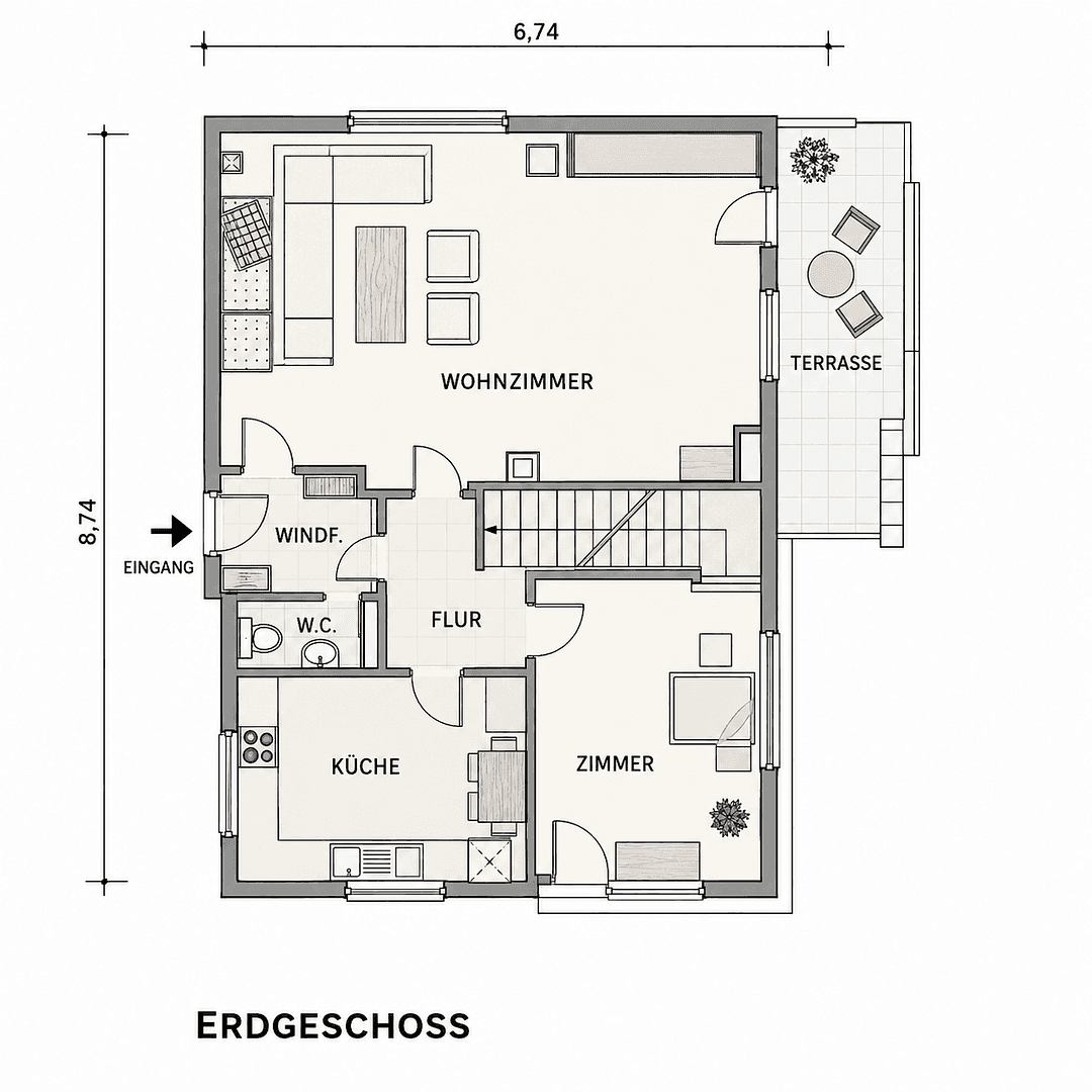 Prodej domu 99 m², pozemek 490 m², Otto-Hue-Str., Kamen, Severní Porýní-Vestfálsko Prodej domu 99 m², pozemek 490 m², Otto-Hue-Str., Kamen, Severní Porýní-Vestfálsko