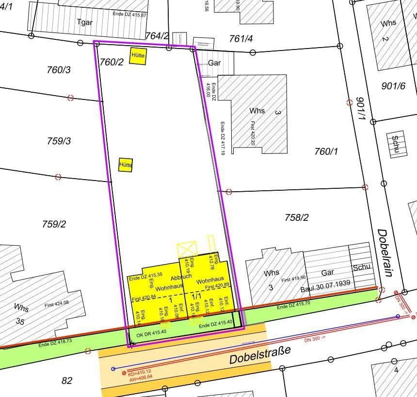 Prodej pozemku 1.001 m², Dobelstraße 1, Bad Boll, Bádensko-Württembersko Prodej pozemku 1.001 m², Dobelstraße 1, Bad Boll, Bádensko-Württembersko