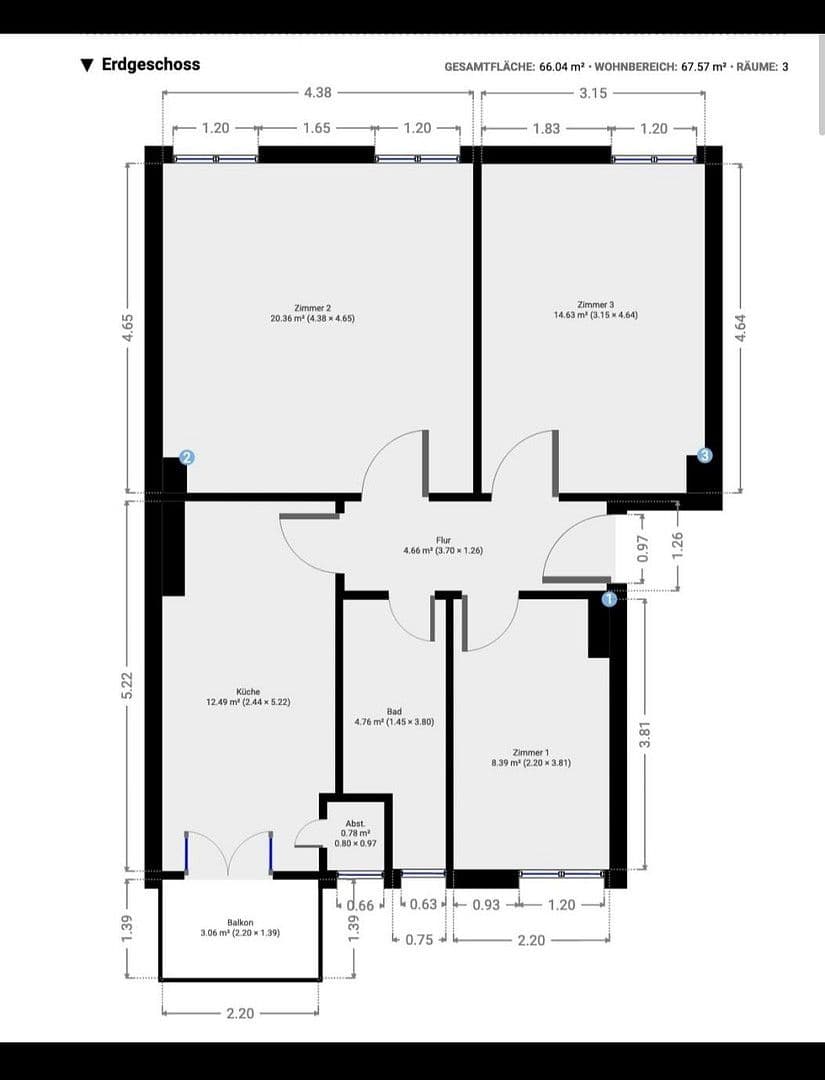 Prodej bytu 3+1 67 m², Berlin, Berlín Prodej bytu 3+1 67 m², Berlin, Berlín