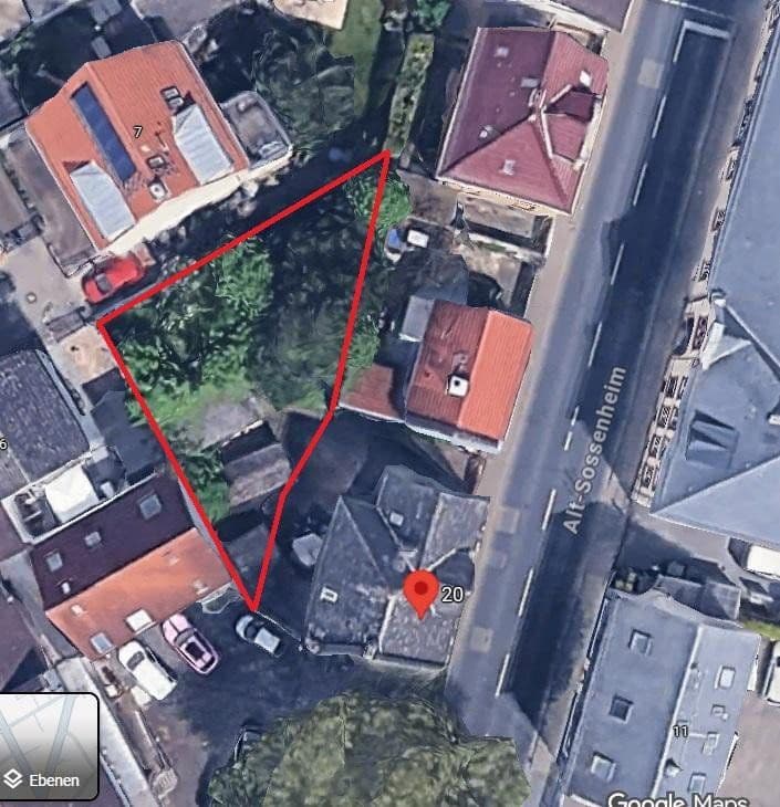 Prodej pozemku 293 m², Alt Sossenheim 20, Frankfurt am Main, Hessen Prodej pozemku 293 m², Alt Sossenheim 20, Frankfurt am Main, Hessen