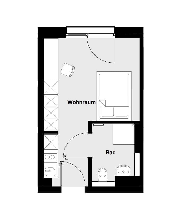 Pronájem bytu 1+1 25 m², Berlin, Berlín Pronájem bytu 1+1 25 m², Berlin, Berlín