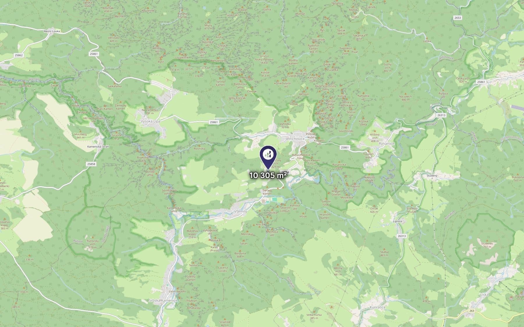 Prodej pozemku 10.305 m², Jetřichovice, Ústecký kraj Prodej pozemku 10.305 m², Jetřichovice, Ústecký kraj
