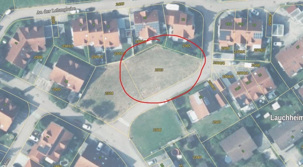 Prodej pozemku 649 m², Lauchheim, Bádensko-Württembersko Prodej pozemku 649 m², Lauchheim, Bádensko-Württembersko