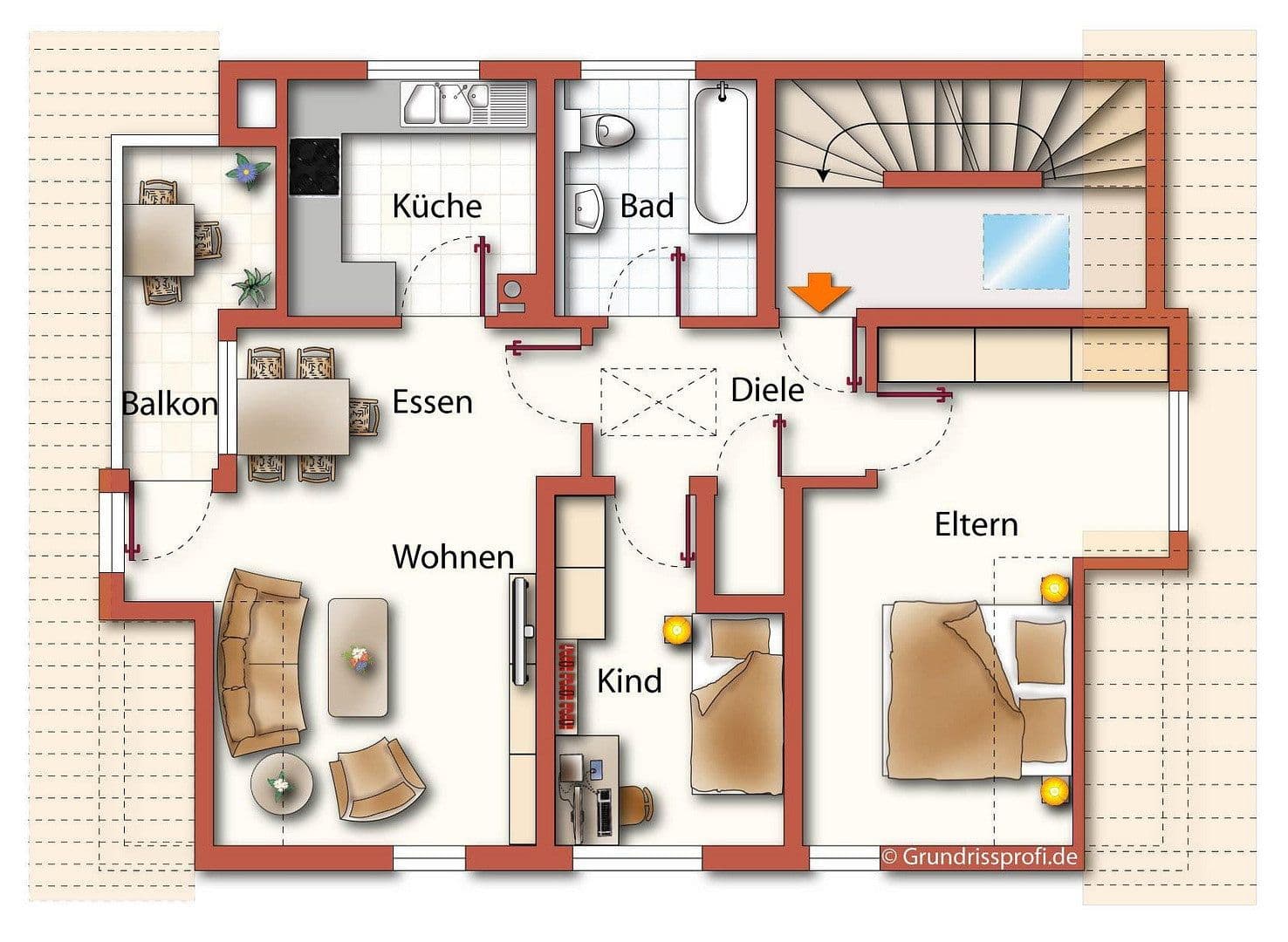 Pronájem bytu 3+1 70 m², Krautheim, Bádensko-Württembersko Pronájem bytu 3+1 70 m², Krautheim, Bádensko-Württembersko