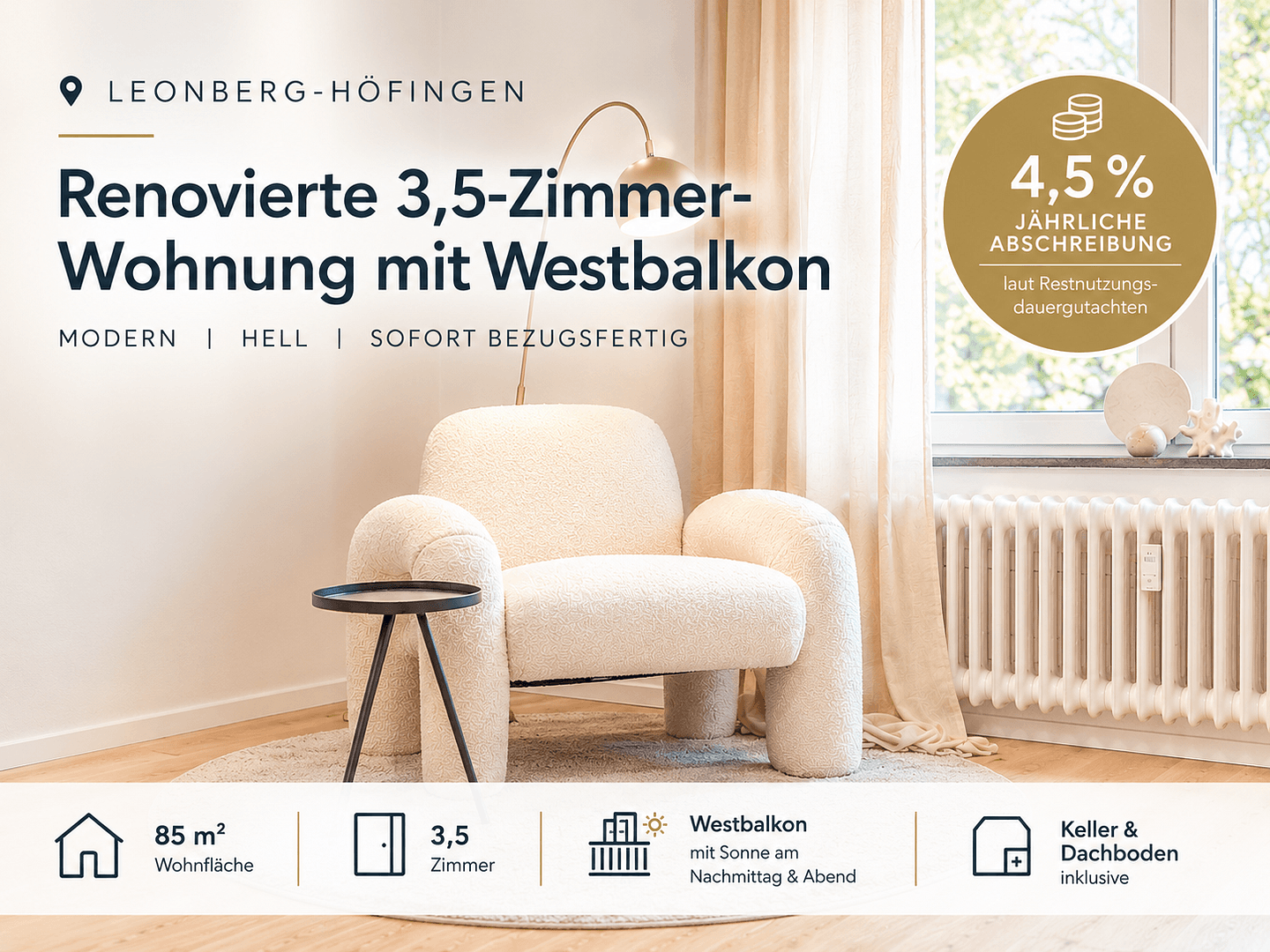 Prodej bytu 3+kk 86 m², Leonberg, Bádensko-Württembersko Prodej bytu 3+kk 86 m², Leonberg, Bádensko-Württembersko