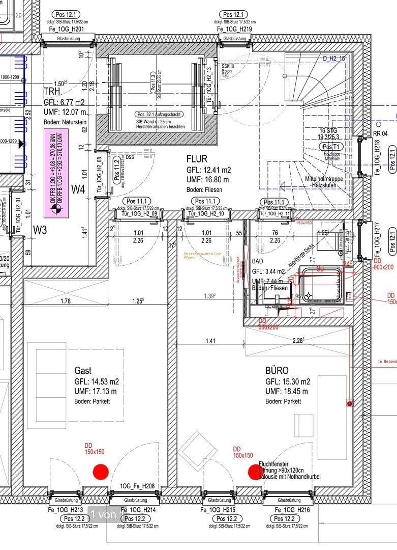 Pronájem bytu 5+1 178 m², Am Alten Sportplatz 9, Fulda, Hessen Pronájem bytu 5+1 178 m², Am Alten Sportplatz 9, Fulda, Hessen