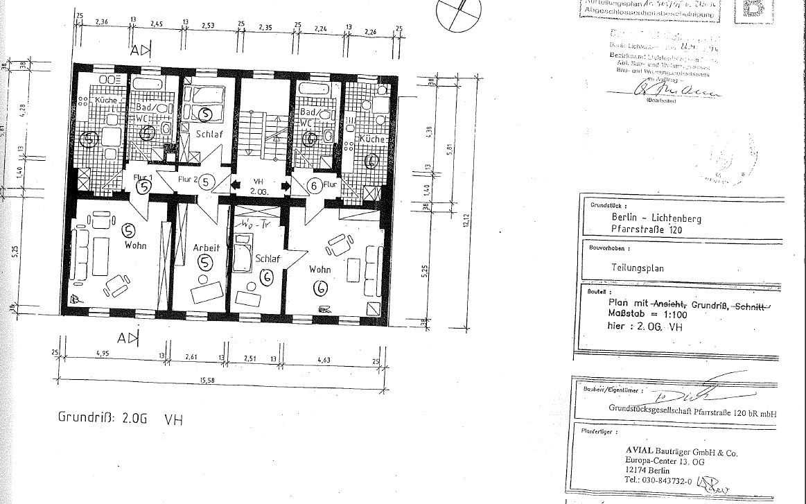 Prodej bytu 2+1 65 m², Pfarrstraße, Berlin, Berlín Prodej bytu 2+1 65 m², Pfarrstraße, Berlin, Berlín