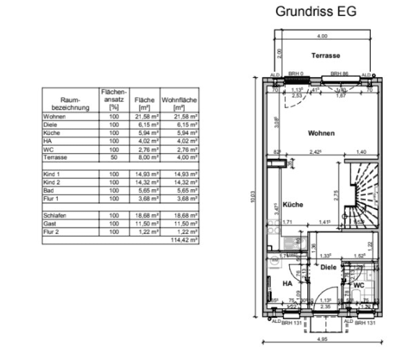 Pronájem domu 114 m², pozemek 120 m², Zossen, Braniborsko Pronájem domu 114 m², pozemek 120 m², Zossen, Braniborsko
