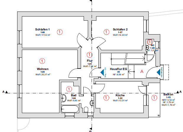 Pronájem bytu 3+1 86 m², Äußere Wingertstraße 26, Mannheim, Bádensko-Württembersko Pronájem bytu 3+1 86 m², Äußere Wingertstraße 26, Mannheim, Bádensko-Württembersko