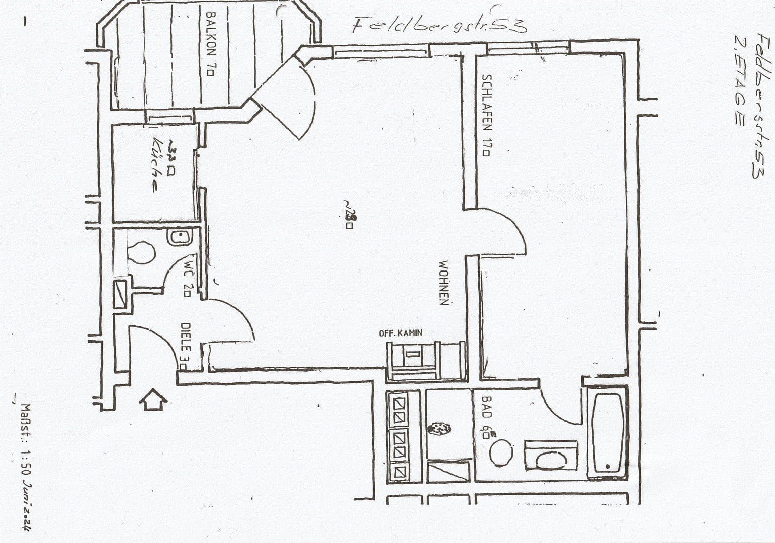 Pronájem bytu 2+1 62 m², Feldbergstr.53 60323 Frankfurt, Frankfurt, Hessen Pronájem bytu 2+1 62 m², Feldbergstr.53 60323 Frankfurt, Frankfurt, Hessen