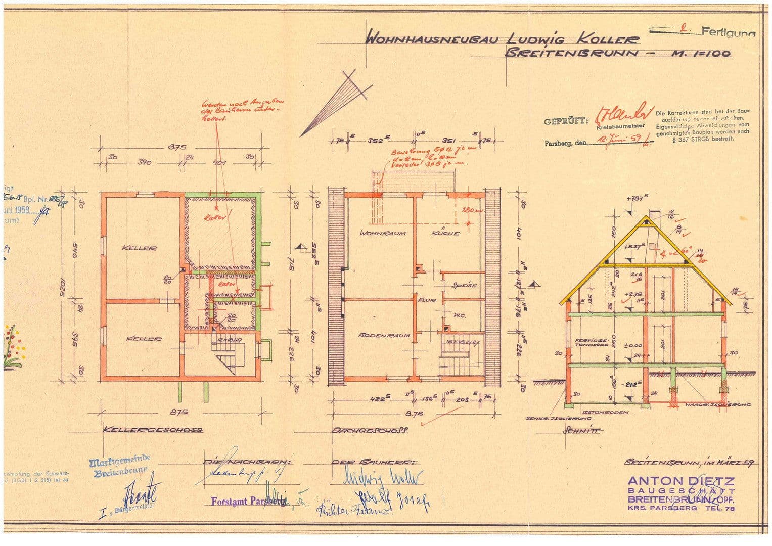 Prodej domu 117 m², pozemek 910 m², Gartenstr. 7, Breitenbrunn, Bavorsko Prodej domu 117 m², pozemek 910 m², Gartenstr. 7, Breitenbrunn, Bavorsko