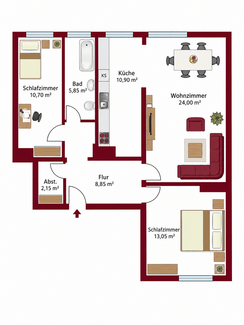 Prodej bytu 3+1 76 m², München, Bavorsko Prodej bytu 3+1 76 m², München, Bavorsko