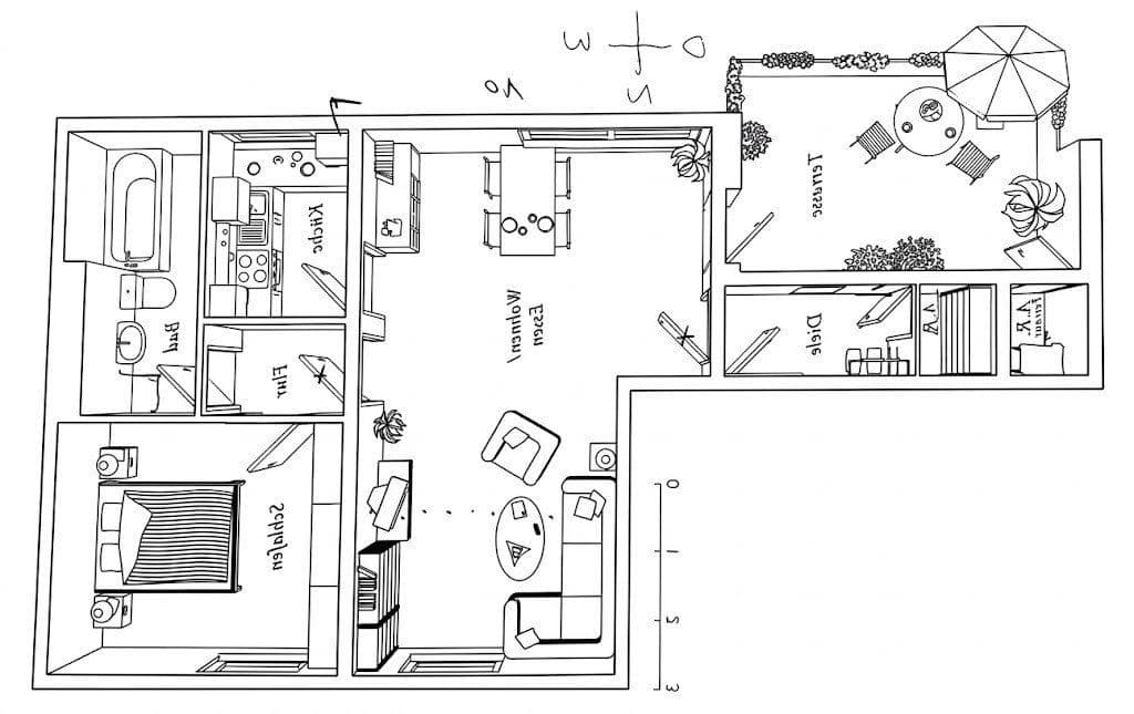 Pronájem bytu 2+1 72 m², Mörfelden-Walldorf, Hessen Pronájem bytu 2+1 72 m², Mörfelden-Walldorf, Hessen
