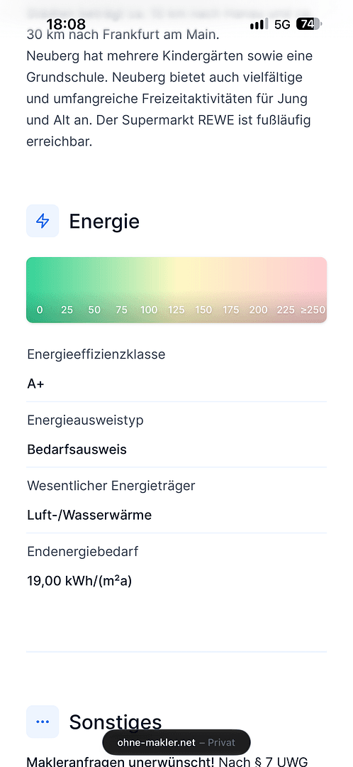 Pronájem bytu 2+1 55 m², Auf der Weingartsweide 20 A, Neuberg, Hessen Pronájem bytu 2+1 55 m², Auf der Weingartsweide 20 A, Neuberg, Hessen