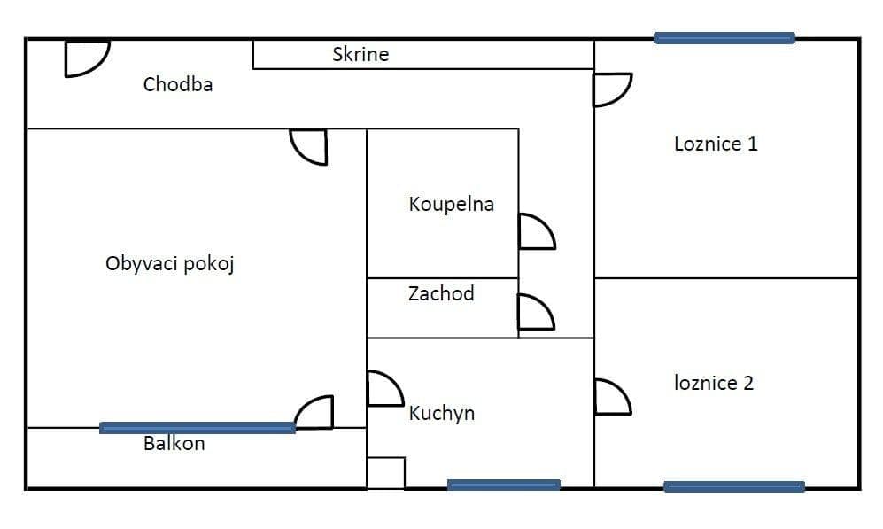 Pronájem bytu 3+1 78 m², Voskovcova, Praha, Praha Pronájem bytu 3+1 78 m², Voskovcova, Praha, Praha