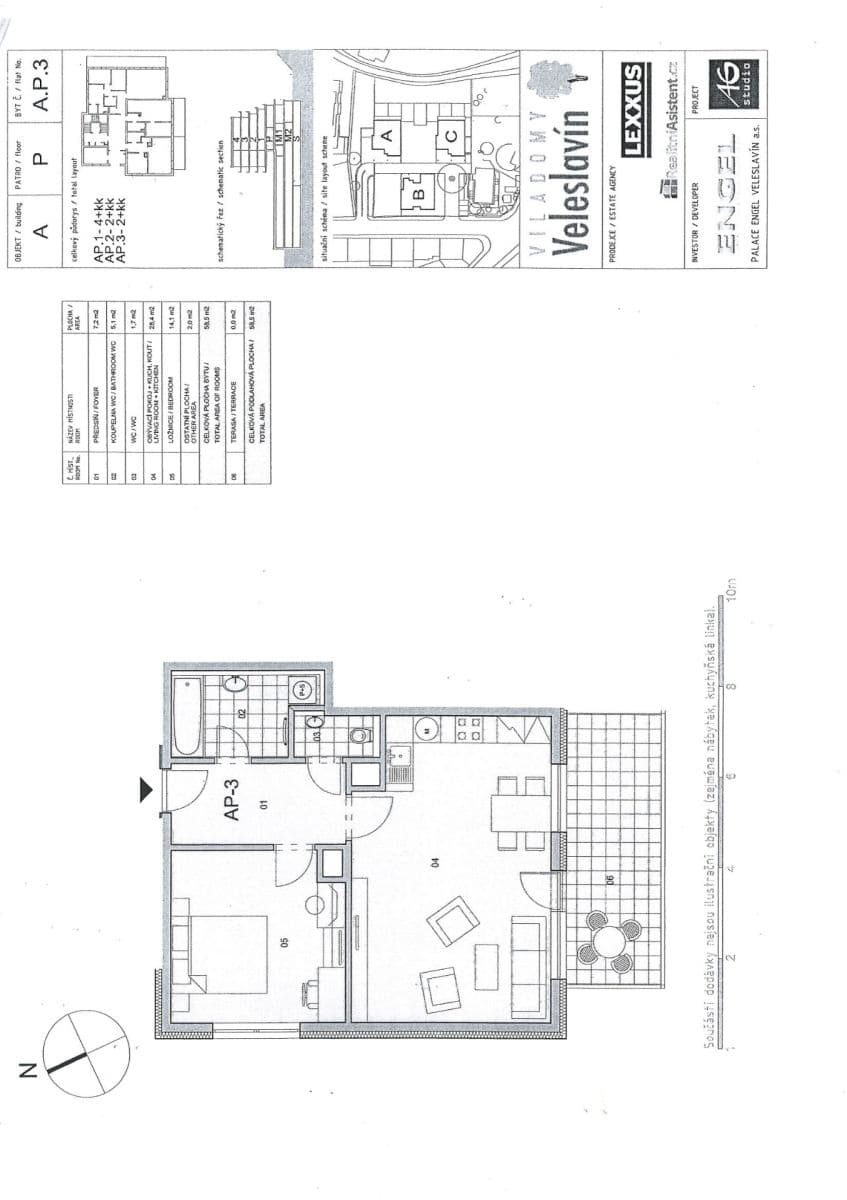 Prodej bytu 2+kk 58 m², Pod Dvorem, Praha, Praha Prodej bytu 2+kk 58 m², Pod Dvorem, Praha, Praha