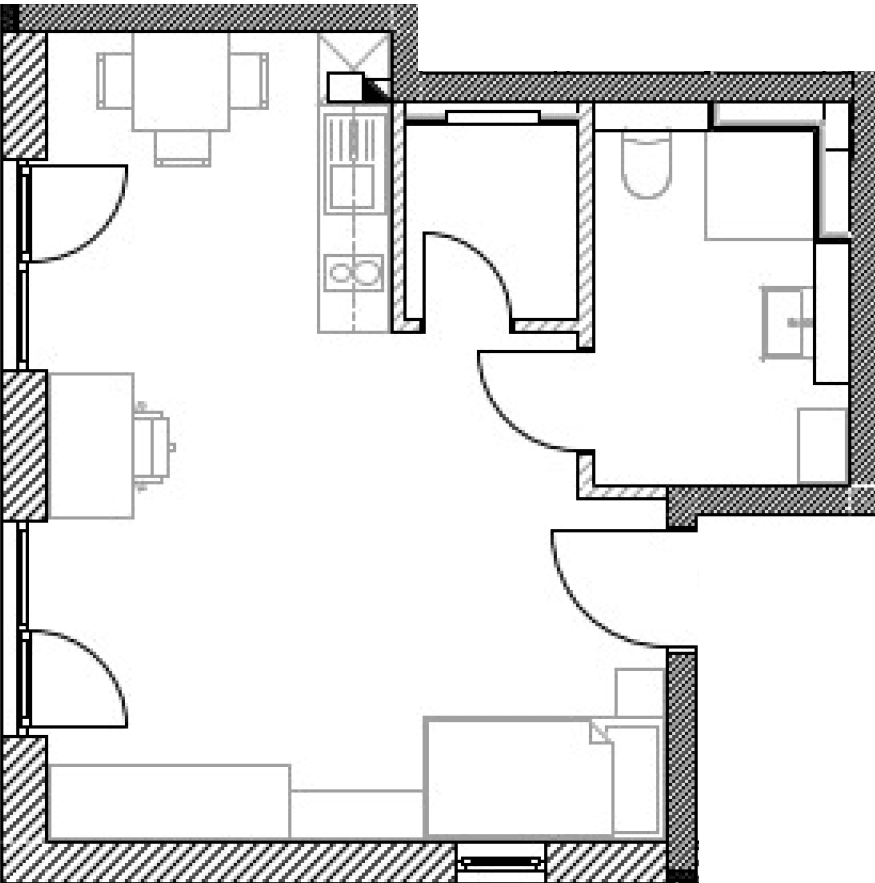 Pronájem bytu 1+1 35 m², Starzenbachweg 16, Deggendorf, Bavorsko Pronájem bytu 1+1 35 m², Starzenbachweg 16, Deggendorf, Bavorsko