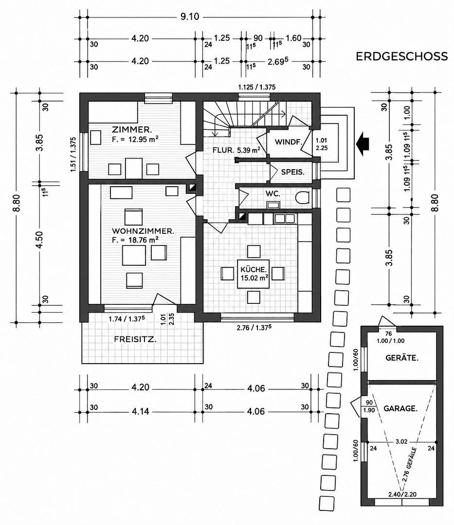 Pronájem domu 135 m², pozemek 646 m², Thomastraße 3,5, Ingolstadt, Bavorsko Pronájem domu 135 m², pozemek 646 m², Thomastraße 3,5, Ingolstadt, Bavorsko