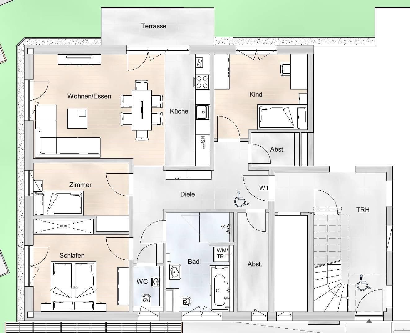 Pronájem bytu 4+1 99 m², Glöcklehofweg 24, Bad Krozingen, Bádensko-Württembersko Pronájem bytu 4+1 99 m², Glöcklehofweg 24, Bad Krozingen, Bádensko-Württembersko