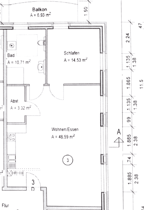 Pronájem bytu 2+1 81 m², Mühlenstraße 2, Rethem (Aller), Dolní Sasko Pronájem bytu 2+1 81 m², Mühlenstraße 2, Rethem (Aller), Dolní Sasko