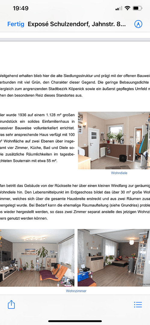 Pronájem domu 120 m², pozemek 1.128 m², Jahnstrasse 84, Schulzendorf, Braniborsko Pronájem domu 120 m², pozemek 1.128 m², Jahnstrasse 84, Schulzendorf, Braniborsko