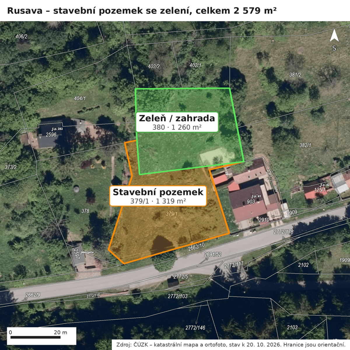 Prodej pozemku 2.579 m², Rusava, Zlínský kraj Prodej pozemku 2.579 m², Rusava, Zlínský kraj