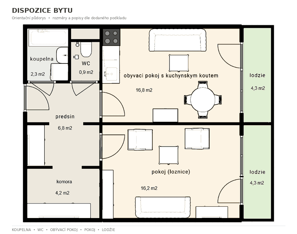 Prodej bytu 2+kk 47 m², Štúrova, Praha, Praha Prodej bytu 2+kk 47 m², Štúrova, Praha, Praha