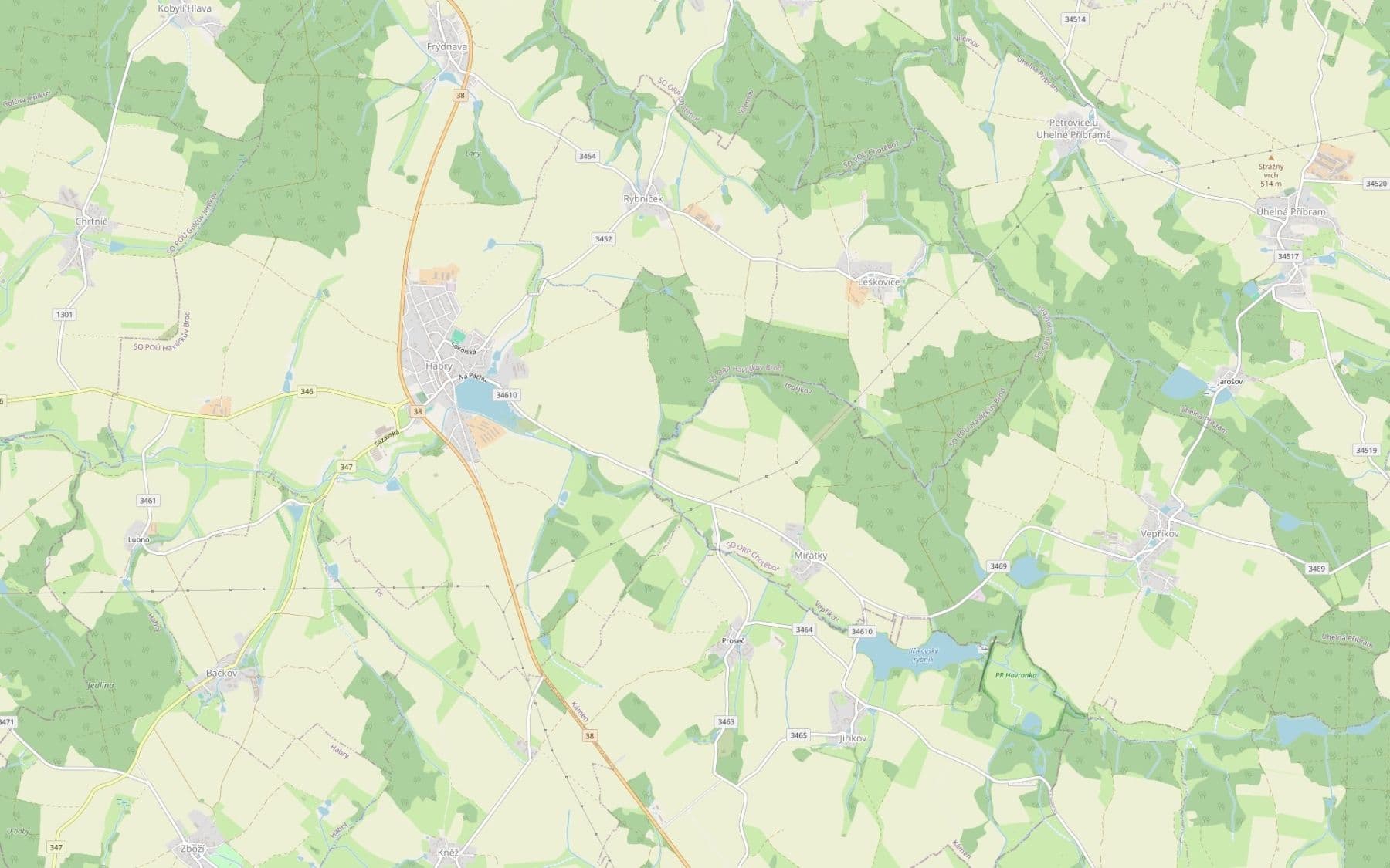 Prodej pozemku 7.386 m², Vepříkov, Kraj Vysočina Prodej pozemku 7.386 m², Vepříkov, Kraj Vysočina