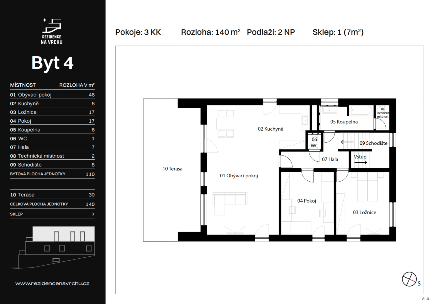 Pronájem bytu 3+kk 110 m², Na Vrchu, Praha, Praha Pronájem bytu 3+kk 110 m², Na Vrchu, Praha, Praha