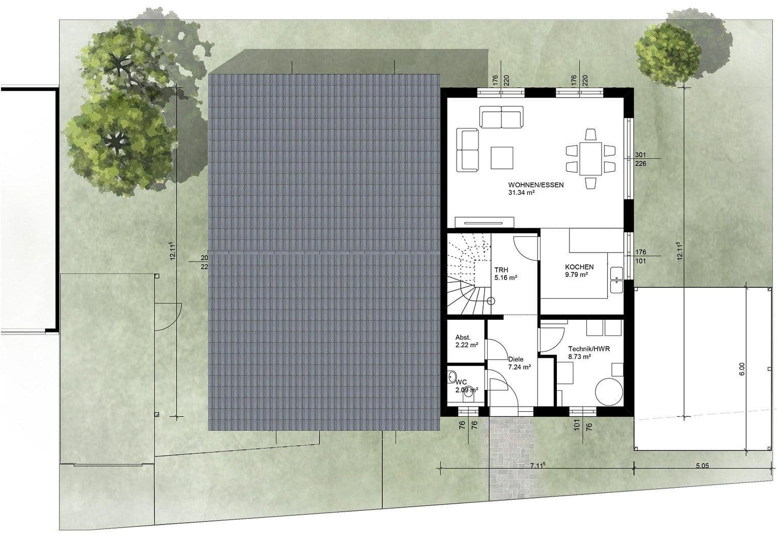 Prodej domu 130 m², pozemek 213 m², Wannenstraße Nr. 25/1, Neuenstadt am Kocher, Bádensko-Württembersko Prodej domu 130 m², pozemek 213 m², Wannenstraße Nr. 25/1, Neuenstadt am Kocher, Bádensko-Württembersko