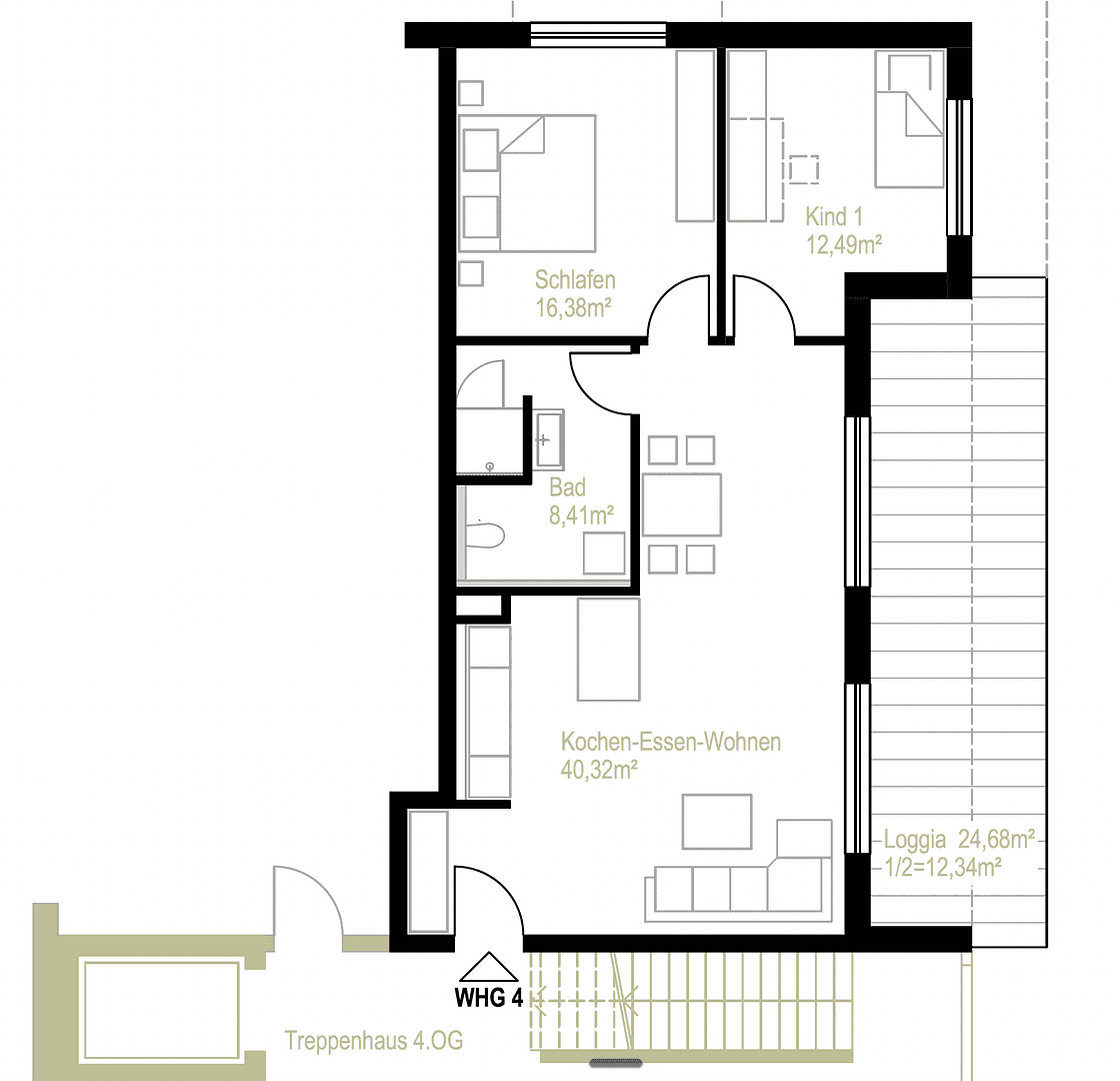 Pronájem bytu 3+1 90 m², Müllerstr. 19, Augsburg, Bavorsko Pronájem bytu 3+1 90 m², Müllerstr. 19, Augsburg, Bavorsko