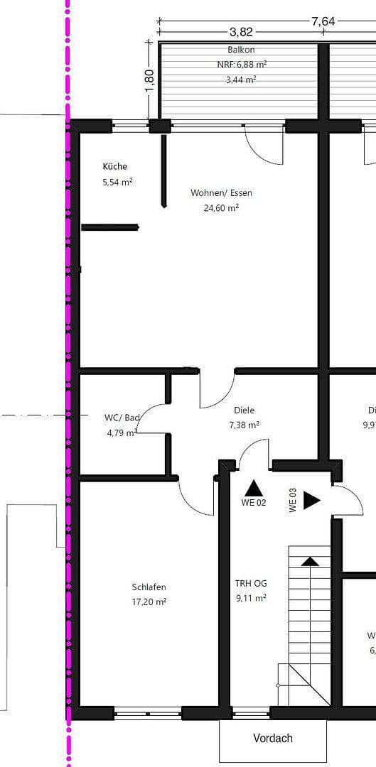 Prodej bytu 2+1 63 m², Josef-Vogt-Straße 23, Gaggenau, Bádensko-Württembersko Prodej bytu 2+1 63 m², Josef-Vogt-Straße 23, Gaggenau, Bádensko-Württembersko