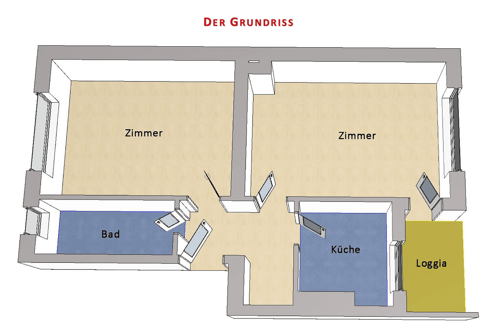 Prodej bytu 2+1 48 m², Berlin, Berlín Prodej bytu 2+1 48 m², Berlin, Berlín