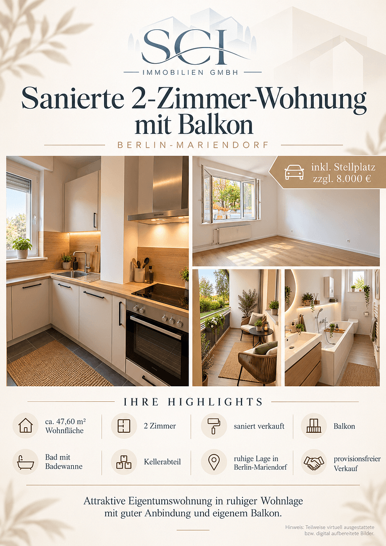 Prodej bytu 2+1 48 m², Berlin, Berlín Prodej bytu 2+1 48 m², Berlin, Berlín
