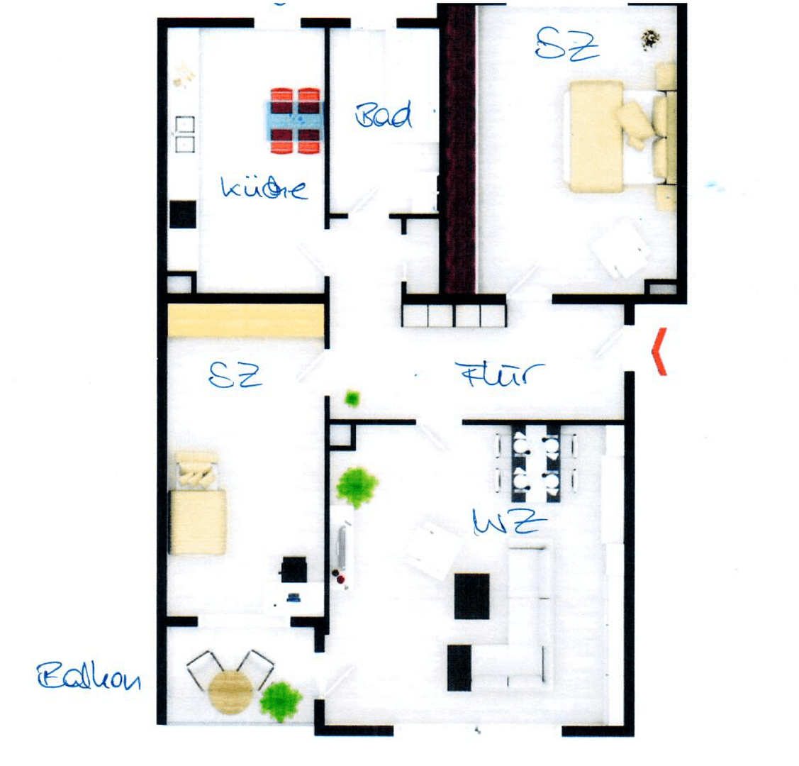 Pronájem bytu 3+1 75 m², Ravensberger Str. 91, Wuppertal, Severní Porýní-Vestfálsko Pronájem bytu 3+1 75 m², Ravensberger Str. 91, Wuppertal, Severní Porýní-Vestfálsko